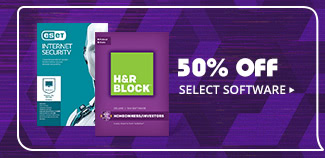 50% OFF SELECT SOFTWARE*