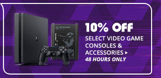 10% OFF SELECT VIDEO GAME CONSOLES & ACCESSORIES*