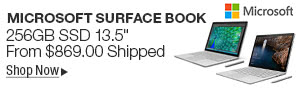 Newegg Flash – Microsoft Surface Book 256GB SSD 13.5"