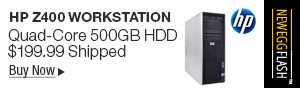 Newegg Flash - HP Z400 Workstation Quad-Core 500GB HDD