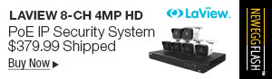 Newegg Flash - LaView 8-CH 4MP HD PoE IP Security System