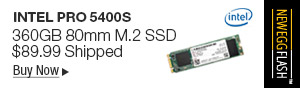 Newegg Flash - Intel Pro 5400S 360GB 80mm M.2 SSD