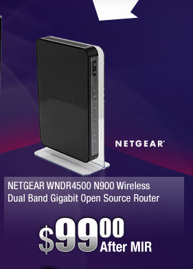 NETGEAR WNDR4500 N900 Wireless Dual Band Gigabit Open Source Router 