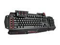 AZIO Levetron Mech5 Black USB Wired Gaming Mechanical Keyboard w/ Cherry Black MX Switches 