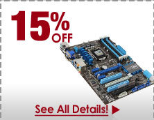 15% OFF SELECT INTEL Z77 MOTHERBOARDS!*