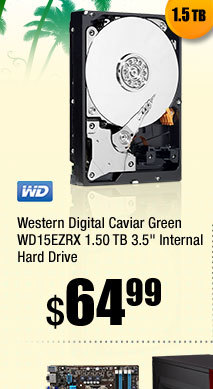 Western Digital Caviar Green WD15EZRX 1.50 TB 3.5" Internal Hard Drive 