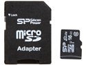 Silicon Power Elite 16GB Micro SDHC Flash Card Model SP016GBSTHBU1V10-SP 