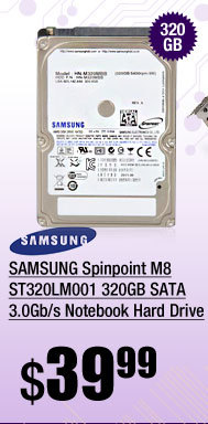 SAMSUNG Spinpoint M8 ST320LM001 320GB SATA 3.0Gb/s Notebook Hard Drive 