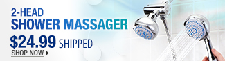 Newegg Flash - 2-Head Shower Massager.