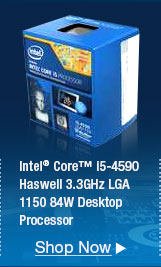 Intel Core i5-4590 Haswell 3.3GHz LGA 1150 84W Desktop Processor