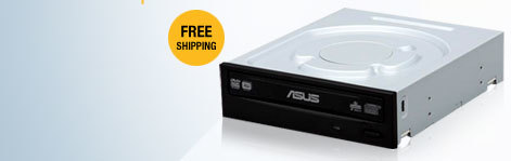 ASUS 24X DVD Burner - Bulk 24X DVD+/-R Black SATA - OEM