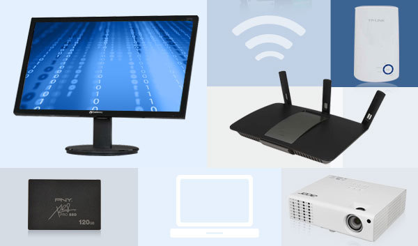 LCD, Router, SSD, 