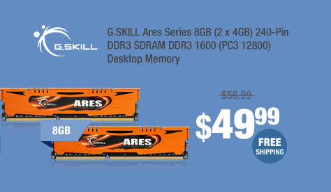 G.SKILL Ares Series 8GB (2 x 4GB) 240-Pin DDR3 SDRAM DDR3 1600 (PC3 12800) Desktop Memory