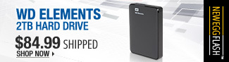 Newegg Flash  WD Elements 2TB Hard Drive