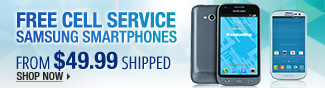 Newegg Flash  Free Cell Service Samsung Smartphones