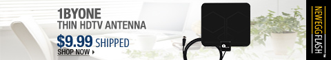 Newegg Flash  1byone Thin HDTV Antenna