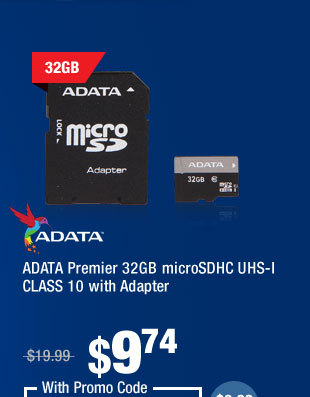 ADATA Premier 32GB microSDHC UHS-I CLASS 10 with Adapter