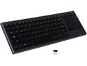 Refurbished: Logitech K830 USB RF Wireless Mini Illuminated Living-Room Keyboard with Touchpad