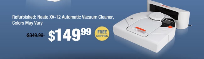 Refurbished: Neato XV-12 Automatic Vacuum Cleaner, Colors May Vary 