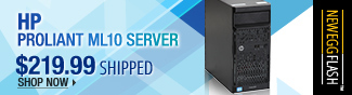 Newegg Flash  HP ProLiant ML10 Server 