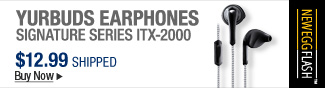 Newegg Flash  Yurbuds earphones Signature Series ITX-2000