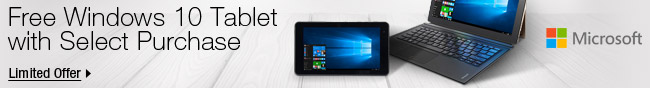 Free Windows 10 Tablet with Select Purchase