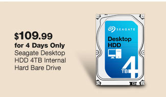 Seagate 4TB Internal Hard Bare Drive