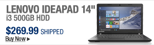 Newegg Flash – Lenovo Ideapad 14" i3 500GB HDD