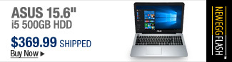 Newegg Flash  ASUS 15.6" i5 500GB HDD