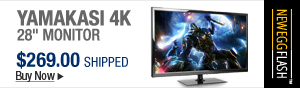 Newegg Flash - YAMAKASI 4K 28" Monitor