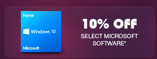 10% OFF SELECT MICROSOFT SOFTWARE*