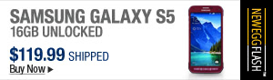 Newegg Flash – Samsung Galaxy S5 16GB Unlocked