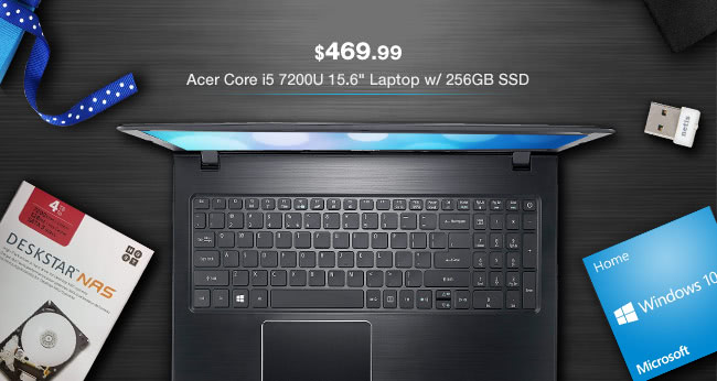 Acer Core i5 7200U 15.6 inch Laptop w/ 256GB SSD