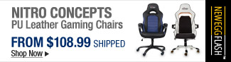 Newegg Flash â€“ Nitro Concepts PU Leather Gaming Chairs