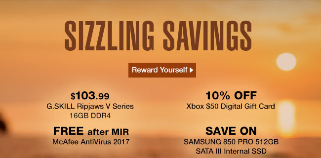 SIZZLING SAVINGS