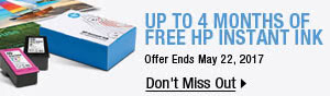 Up to 4 Months of Free HP Instant INK