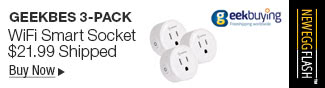 Newegg Flash - Geekbes 3-Pack WiFi Smart Socket