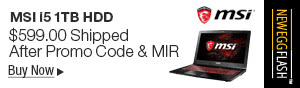 Newegg Flash - MSI i5 1TB HDD