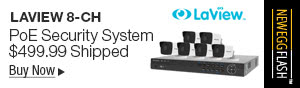 Newegg Flash - LaView 8-CH PoE Security System