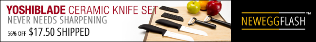 Newegg Flash - Yoshiblade Ceramic Knife Set.