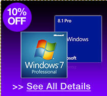 10% off all microsoft windows OEM operating systems!*