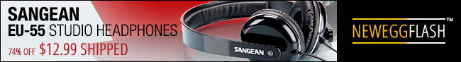 Newegg Flash - Sangean EU-55 Studio Headphones.