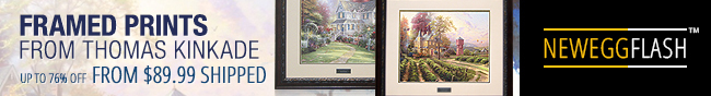 Newegg Flash - Framed Prints From Thomas Kinkade.