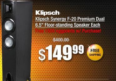 Klipsch Synergy F-20 Premium Dual 6.5 inch Floor-standing Speaker Each