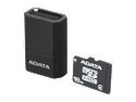 ADATA 16GB Class 4 Micro SDHC Flash Card with V3 USB Reader (Black/Blue)