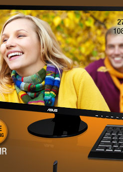 ASUS Black 27" 2ms (GTG) HDMI Widescreen LED Backlight LCD Monitor