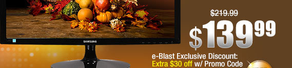 SAMSUNG Glossy Black 23.6" 5ms (GTG) Widescreen LED Backlight LCD Monitor