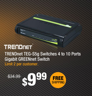 TRENDnet TEG-S5g Gigabit GREENnet Switch