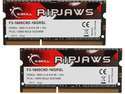 G.SKILL Ripjaws Series 16GB (2 x 8G) 204-Pin DDR3 SO-DIMM DDR3 1600 (PC3 12800) Laptop Memory Model F3-1600C9D-16GRSL