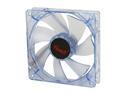 Rosewill 120mm Computer Case Fan (Case Cooling Fan) - Blue Frame & 4 Blue LEDs, Sleeve Bearing, Silent Fan with LP4 Adapter; RFA-120-BL
